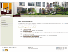 Tablet Screenshot of durstbau.com